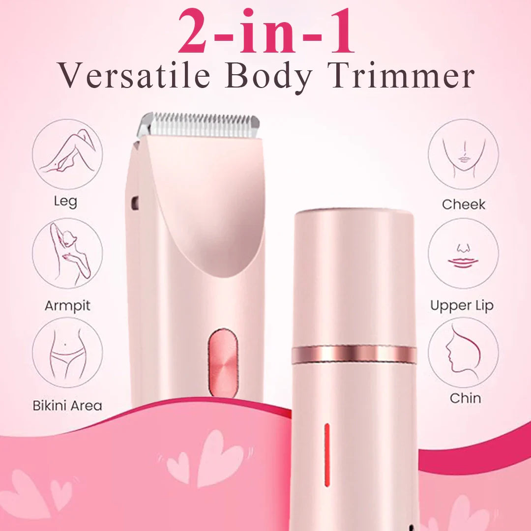 TrimVel™ | 2 i 1 smertefri bikini- og ansigtshårtrimmer