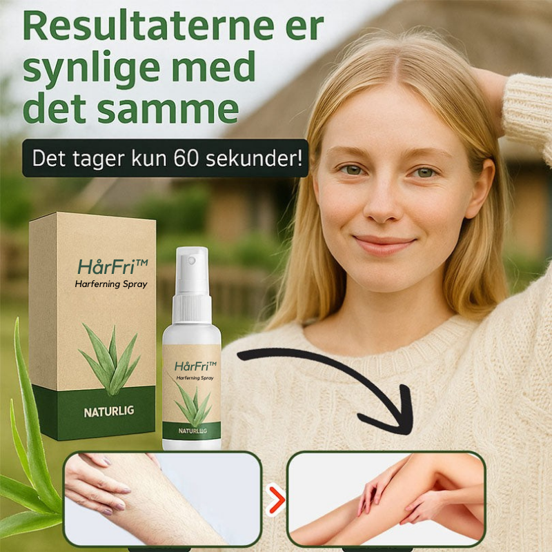 HårFri™ – Slip for indgroede hår og besværlig daglig barbering!