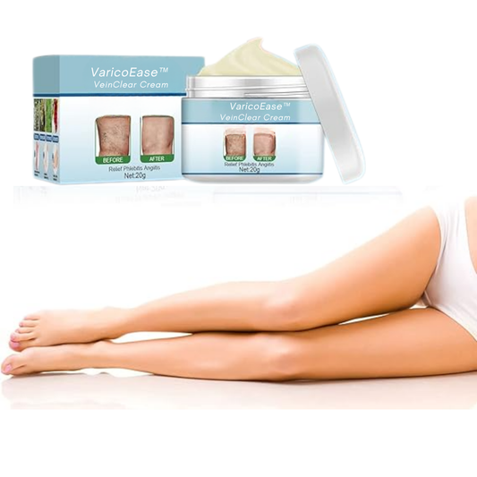 VaricoEase™ - VeinClear Cream - Reducerer synligt åreknuder og hjælper dig med at få glatte, sunde ben på bare 7 dage! (1+1 GRATIS)