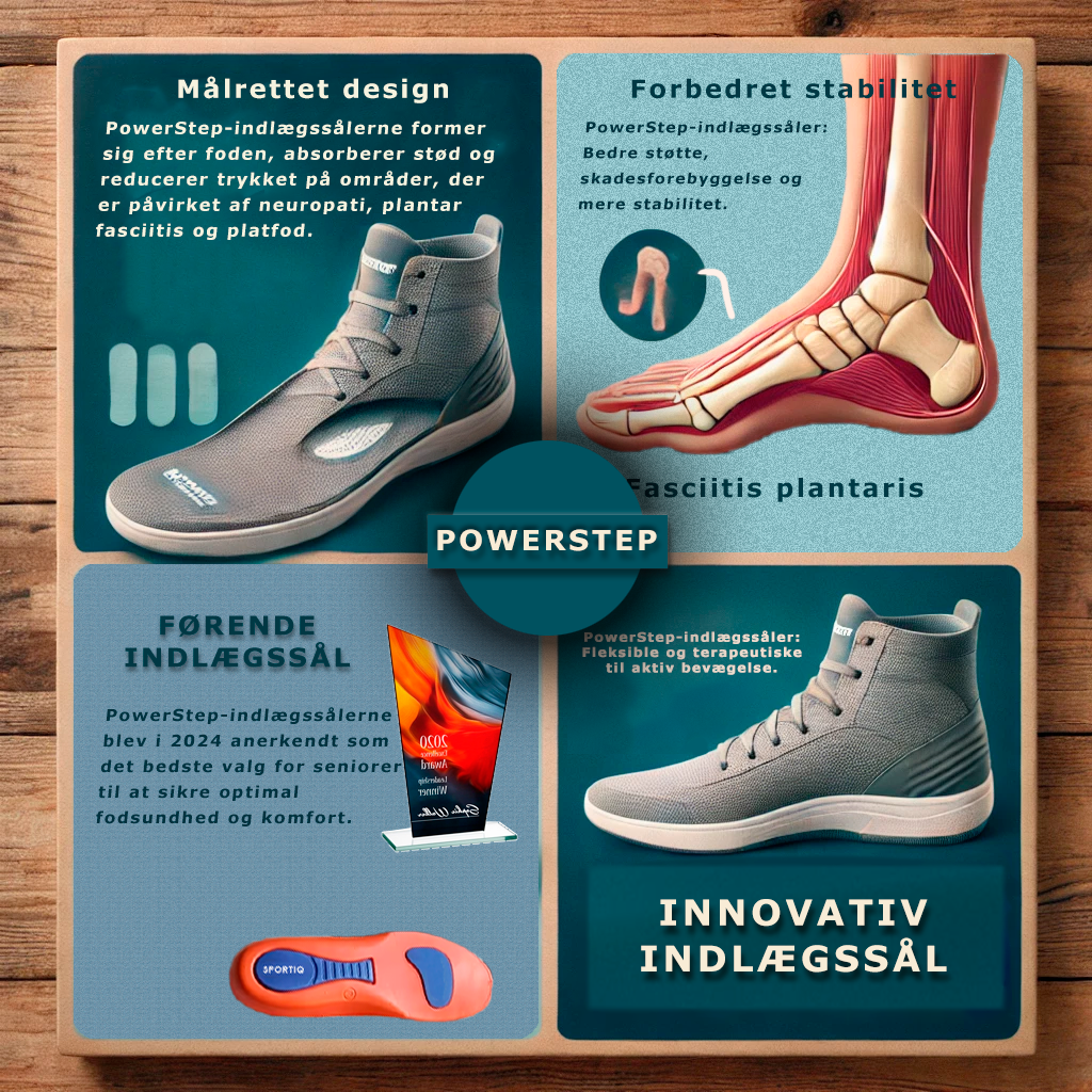 Sportiq™ PowerStep - Ortopædisk indlægssål til sko