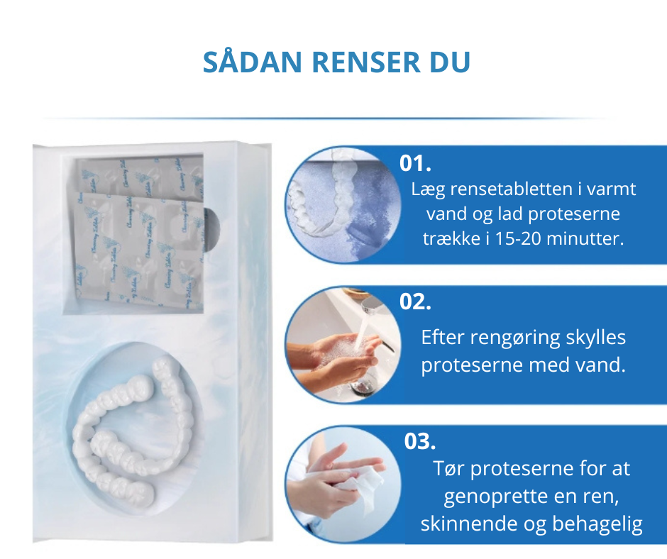 EzySmile™ 🧑🏽⚕️Certificeret af Den Danske Tandlægeforening (DTF) - for et naturligt smil og hverdagskomfort