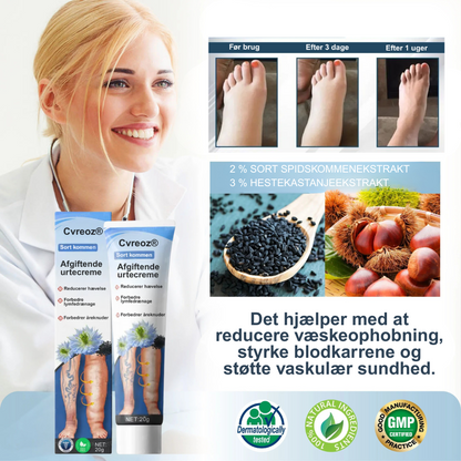 Cvreoz® – Afgiftende urtecreme med sort kommen