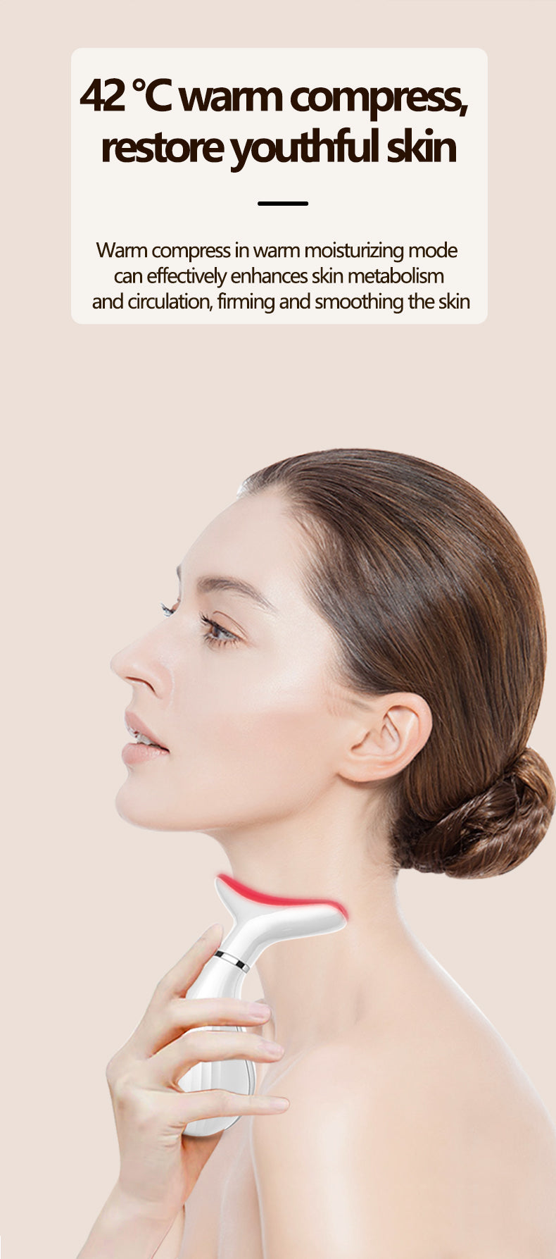 Skønhedsløft 3-i-1 Nefretti | Sig farvel til slap hud, linjer og mathed